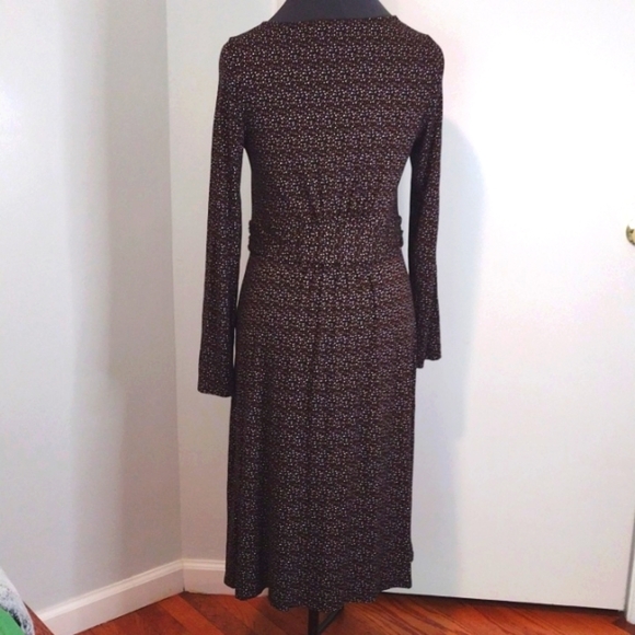 BODEN Abigail Jersey Dress Black Confetti Print Size 12L - Picture 6 of 9